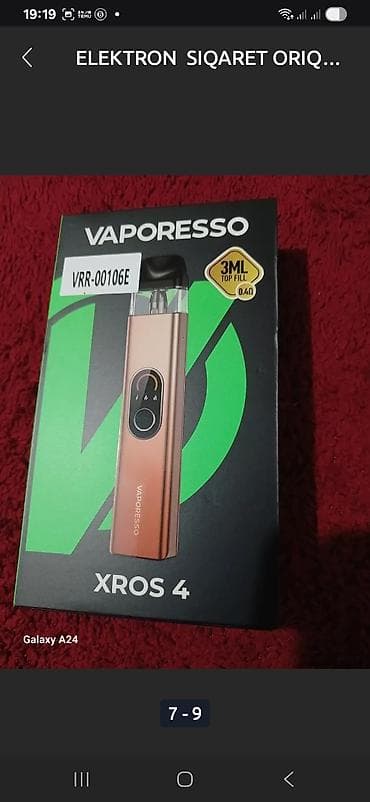 electron qəlyan: Vaporesso XROS 4 elektron siqaret cihazı - Brend/model: Vaporesso — 3