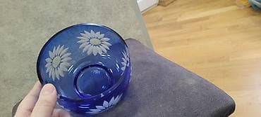 aksesuar qabi: Məhsul: Kobalt-mavi şüşə qab Təsvir: - Zəngin kobalt-mavi rəngli — 5