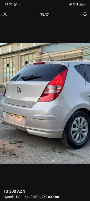 tofaş satış: Hyundai i30 CRDi, gümüşü rəng, hetçbek kuzov. Xüsusiyyətlər: - Dizel — 15
