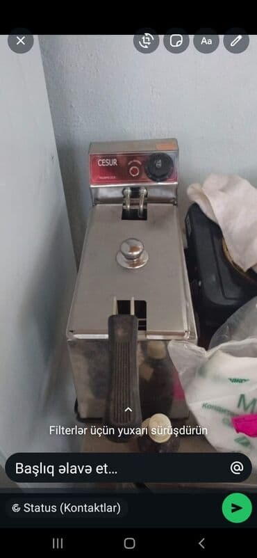 ət cəkən masin: Fritoz 2-2,9 l, Ünvandan götürmə — 2