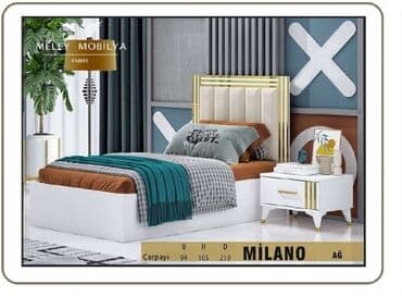 akril mdf: Yeni, Təknəfərlik çarpayı, Matrassız, Siyirməsiz, Türkiyə — 1