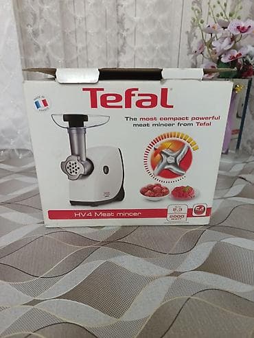 kolbasa soyuducu: Ət çəkən maşın Tefal, 2000 Vt, Revers ilə, Yeni — 1