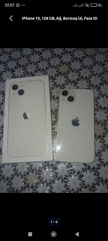 telefon aksesuarları toptan: IPhone 13, 128 GB, Ağ, Face ID — 4