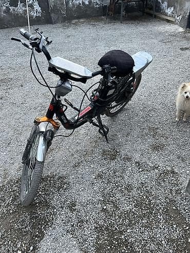 Uşaq velosipedləri: Elektrik velosipedi – Mustang - Rəng: qara/qırmızı - Çərçivə: aşağı — 5