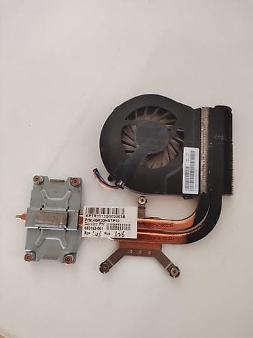 Noutbuk üçün soyutma sistemi – fan + istilik boruları + radiator +