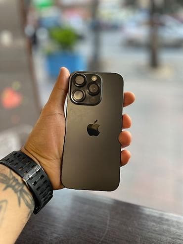 telefon 2ci əl: IPhone 15 Pro, 128 GB, Black Titanium — 1