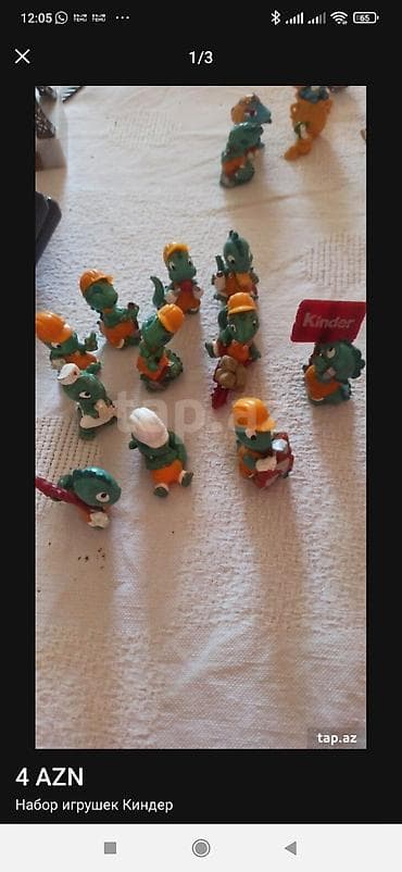 tar satılır: Məhsul: Kinder sürpriz fiqurlarının kolleksiyası Təsvir: - Müxtəlif — 4