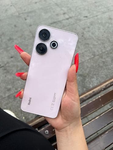 data modem sim card: Redmi 13, 128 GB, rəng - Çəhrayı, Qırıq, Sensor, Barmaq izi — 6