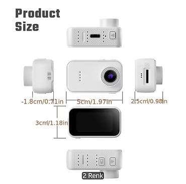 очки с камерой: Mini Geyilə bilən Aksiyon Kamerası – F2 Thumb Camera - Kompakt — 1