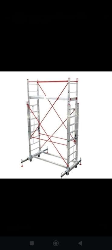 Alüminium hərəkətli iskele (rolikli platforma) e - Yüngül və möhkəm