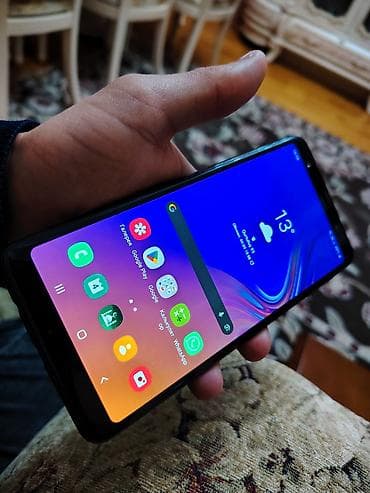 samsung a7 2016 ekran: Samsung Galaxy A7 2018, 64 GB, rəng - Qara, İki sim kartlı — 2