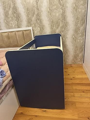 Для девочки и мальчика, Четырехугольная, Колыбель, Без бортиков, С матрасом, Без механизма качания — 3