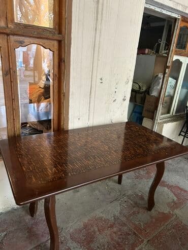 Klassik masa, Açılmayan, Taxta, Dördbucaq masa