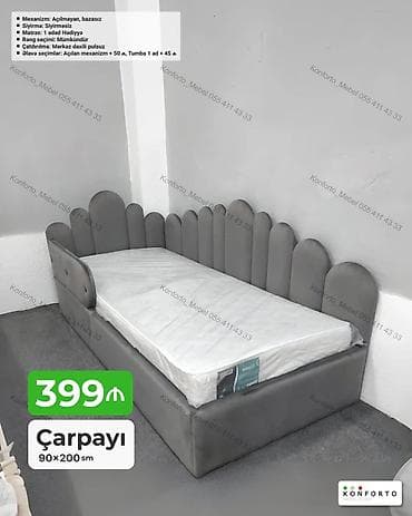 islenmis matras: Məhsul: Çarpayı 90×200 sm - Mexanizm: Açılmayan, bazasız - Sıyırma — 1
