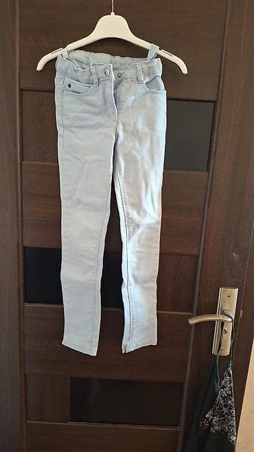 yeni model şalvarlar: Uşaq cins şalvarları seti - Model 1: Açıq mavi “distressed” üslublu — 3