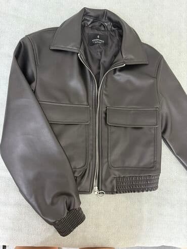 zara gödəkçə: Dəri kurtka, Stradivarius, S, M — 1