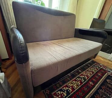 divan 2 əl: Divan, İşlənmiş, Açılan, Bazalı, Parça, Çatdırılma yoxdur — 4