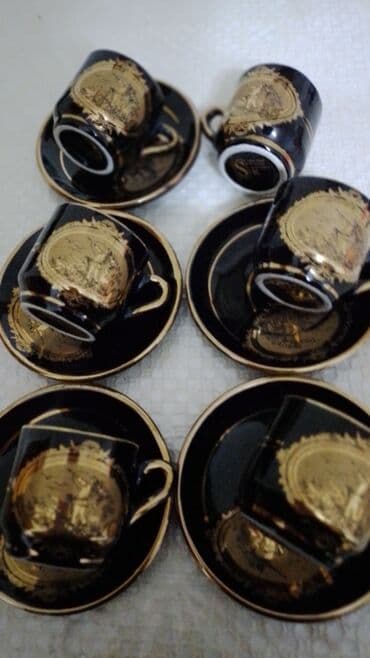 Qəhvə dəsti, rəng - Göy