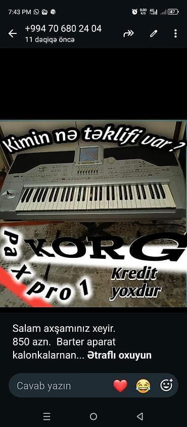 korg sintezator: Korg Pa1X Pro aranjiman sintezatoru - 76-klavişli professional — 1