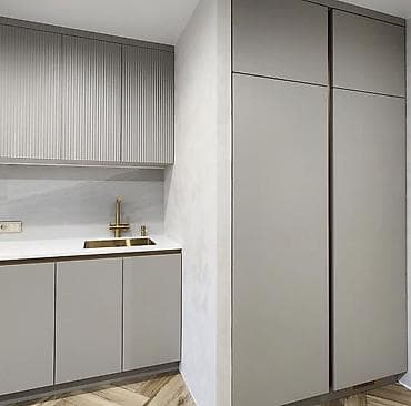 lambirin tavan: Müasir dizaynlı modullu mətbəx mebeli komplekti - Üslub: minimalist — 2