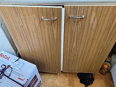 ev sekisleri: Mətbəx şkafı dəsti - Üst modul: 6 qapılı asma şkaflar - Alt modul: 2 — 3