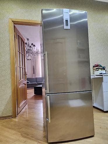 ayfon x satiram: 2 qapılı Bosch Soyuducu Satılır, rəng - Gümüşü — 1