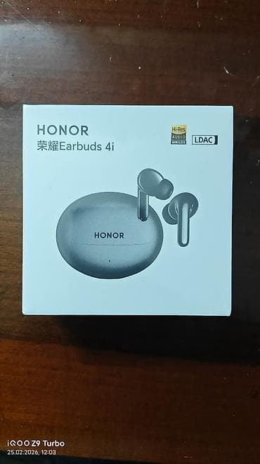 Yeni Simsiz (Bluetooth) Qulaqcıqlar, Honor, rəng - Boz