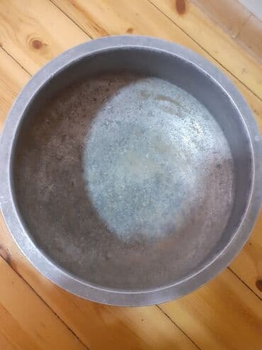 tökmə mərmər: Qazan, rəng - Boz, Çuqun, 30 sm — 2