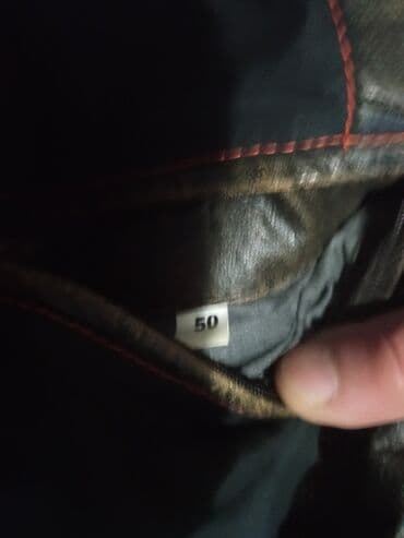 Plaşlar: HUGO BOSS kişi dəri gödəkcə - Material: qalın, təbii dəri — 27