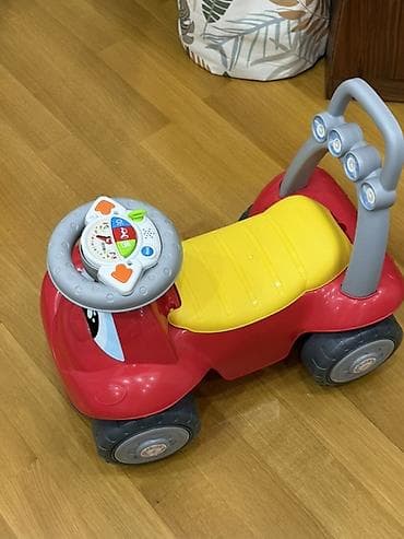 oyunca: Chicco uşaq üçün minik maşını (bobby car) - Ön hissədə sükan formalı — 2