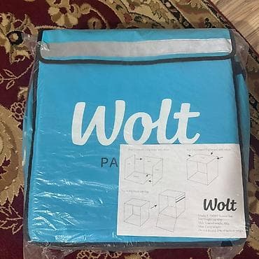 Сумки для курьеров: Wolt Partner termo çatdırılma çantası - Rəng: göy (Wolt loqolu) — 3