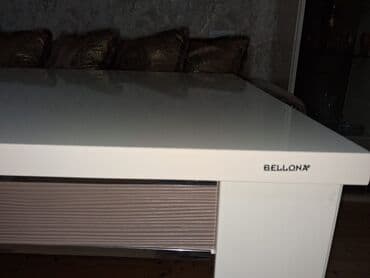 açılıb yığılan stol: Qonaq masası, İşlənmiş, Açılan, Taxta, Dördbucaq masa — 2