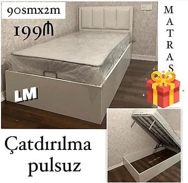 çarpayıların qiyməti: *Tək bazalı çarpayı*👑 _*SİFARİŞLƏ VƏ YENİ*_ *Qiymət : 199₼* Ölçü  — 1