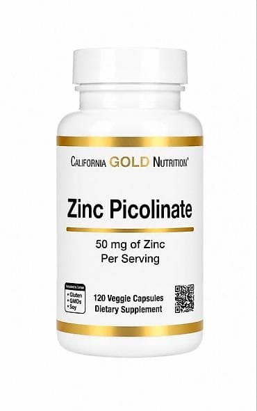 Məhsul: California Gold Nutrition – Zinc Picolinate - Tərkib: Sink