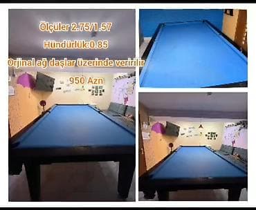 bilyard masasi: Naza 2 – 2016 Bilyard masası satılır. - Ölçülər: 2.75 m x 1.57 m - — 1