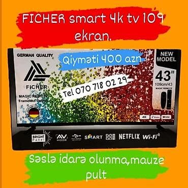 Смарт ТВ приставки: Televizor Anbardan satışı bizde. Butun modeller satişda var.Qiymətlər — 9