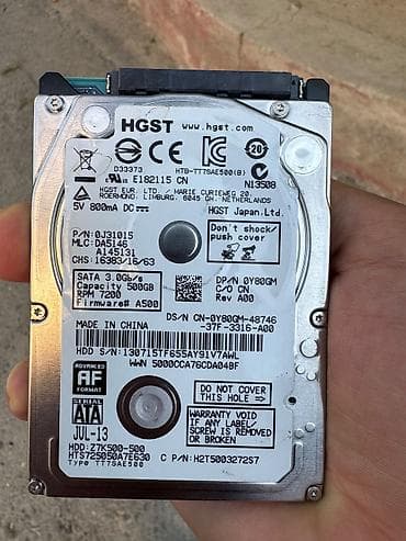 160gb hard disk: 500 Gb noutbuk üçün, 2.5-lik hard disk işlənmişdir. Sağlamlığı — 1