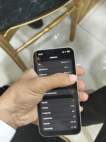ipad 8. nesil 128 gb: IPhone 14, 128 GB, Ağ, Face ID — 5