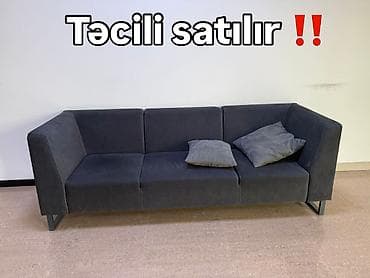 1’ci şəkil - 2 ədəd boz divan. 1 ədədi 60 AZN. Uzunluğu 2 metrə — 1