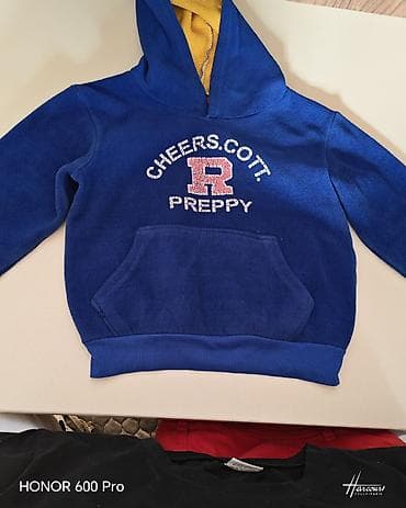 flisli uşaq koftaları: Uşaq üçün kapüşonlu sviter (hoodie) - Rəng: parlaq krallıq mavilisi — 1