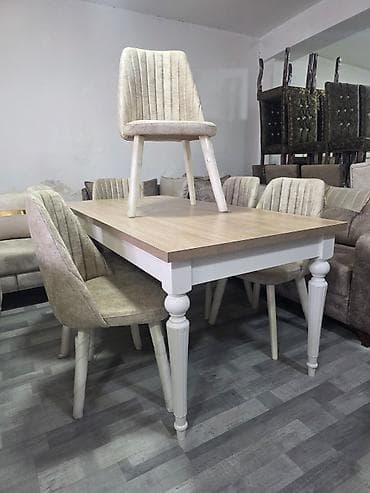 Мебель: Для кухни, Нераскладной, Прямоугольный стол, 4 стула — 2