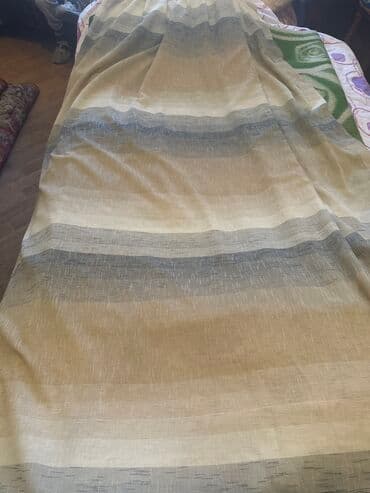 kətan pərdələr: İşlənmiş, Kətan Pərdə, rəng - Bej, Pulsuz çatdırılma, Ünvandan götürmə — 1