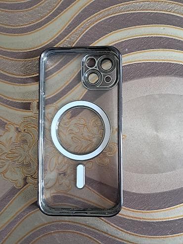 Maqnitli şəffaf telefon aplle 13 telfon kabrosu,temudan vurulub təzədi — 3