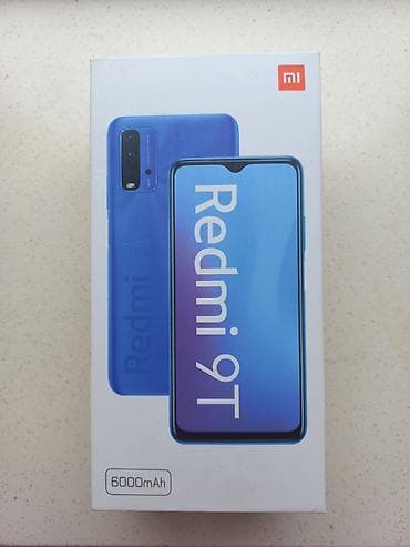 redmi es9: Redmi 9T, 64 GB, rəng - Mavi, Barmaq izi — 1