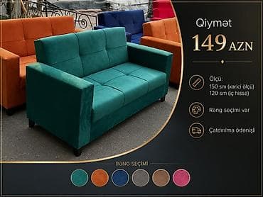 İki nəfərlik yumşaq divan - Qiymət: 149 AZN - Ölçü: 150 sm (xarici at lalafo.az İki nəfərlik yumşaq divan - Qiymət: 149 AZN - Ölçü: 150 sm (xarici