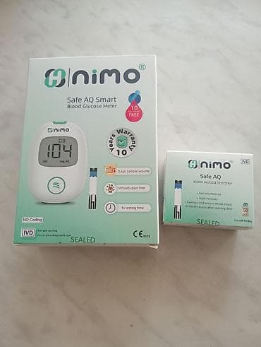 Глюкометры: Nimo Safe AQ Smart – qan şəkəri ölçüm cihazı Xüsusiyyətlər: - Tez və — 2