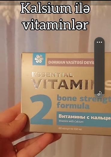 mazol dərmanı: Məhsul: Essential Vitamins – Calcium ilə vitamin kompleksi Təsvir: - — 1