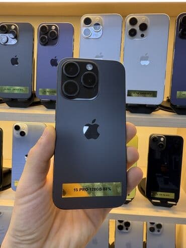 IPhone 15 Pro, 128 GB, Black Titanium, Face ID