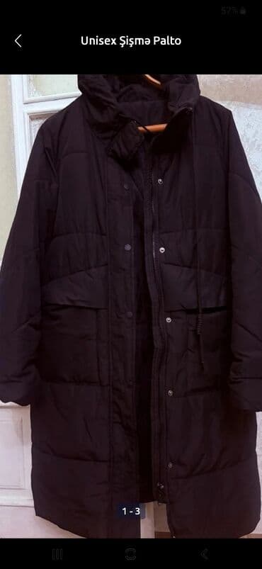 флисовые мужские спортивные костюмы: Мужское пальто, ColinS, L, цвет - Черный — 1