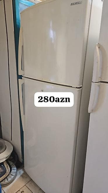 mini soyuducu satilir: 2 qapılı Samsung Soyuducu Satılır, rəng - Ağ — 1